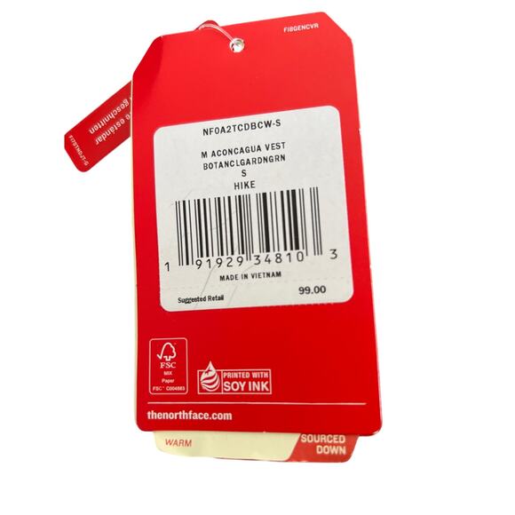 The North Face NWT Aconcagua Vest Hike 100% Polyester Small Vest - Picture 4 of 7